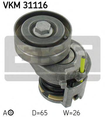 Натяжной ролик, поликлиновой  ремень SKF VKM 31116