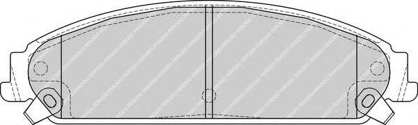 Комплект тормозных колодок, дисковый тормоз FERODO FDB4078