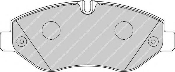 Комплект тормозных колодок, дисковый тормоз FERODO FVR4036