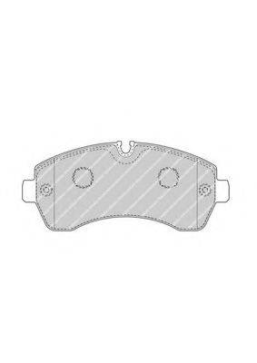 Комплект тормозных колодок, дисковый тормоз FERODO FVR4470
