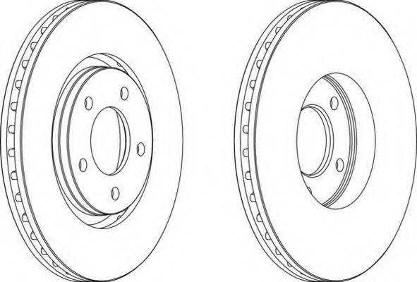 Тормозной диск FERODO DDF1372C