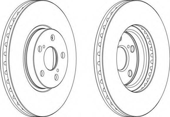 Тормозной диск FERODO DDF1508C Тормозной диск FERODO DDF1508C