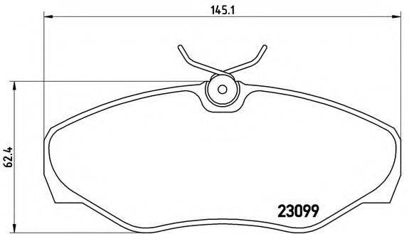 Комплект тормозных колодок, дисковый тормоз BREMBO P 56 061 Комплект тормозных колодок, дисковый тормоз BREMBO P 56 061
