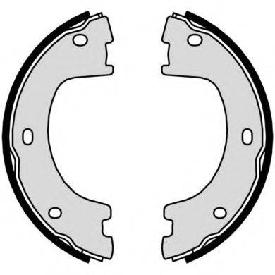 Комплект тормозных колодок, стояночная тормозная система BREMBO S 50 521