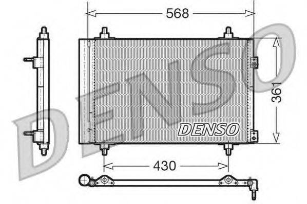 Конденсатор, кондиционер DENSO DCN07008 Конденсатор, кондиционер DENSO DCN07008