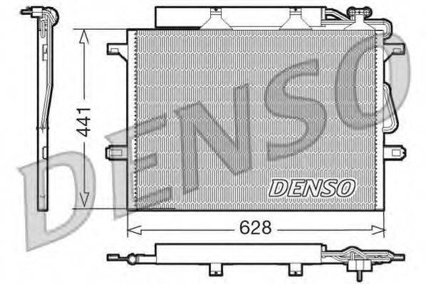 Конденсатор, кондиционер DENSO DCN17018 Конденсатор, кондиционер DENSO DCN17018