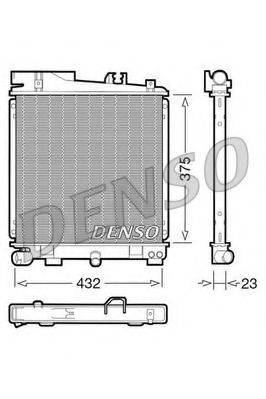 Радиатор, охлаждение двигателя DENSO DRM05029 Радиатор, охлаждение двигателя DENSO DRM05029