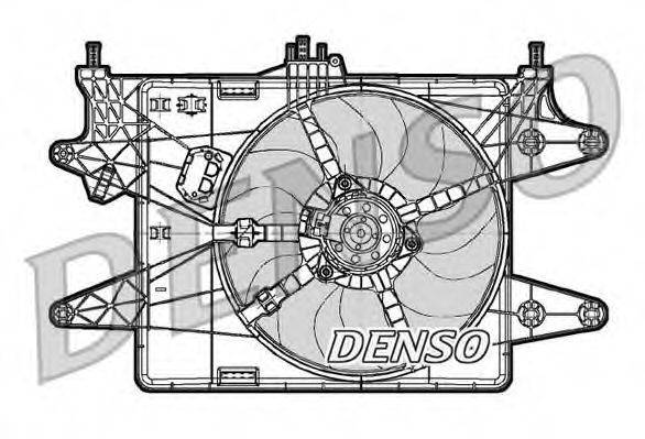 Вентилятор, охлаждение двигателя DENSO DER09082 Вентилятор, охлаждение двигателя DENSO DER09082