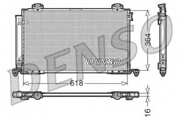 Конденсатор, кондиционер DENSO DCN50015 Конденсатор, кондиционер DENSO DCN50015