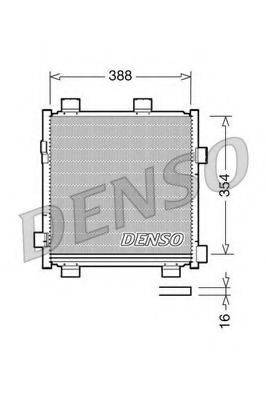 Конденсатор, кондиционер DENSO DCN50040 Конденсатор, кондиционер DENSO DCN50040