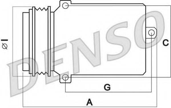 Компрессор, кондиционер DENSO DCP02048