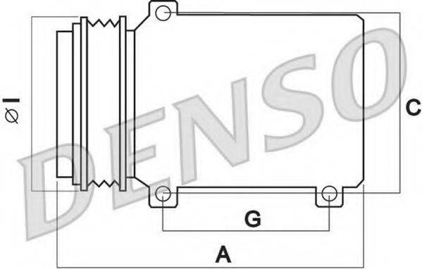 Компрессор, кондиционер DENSO DCP02043 Компрессор, кондиционер DENSO DCP02043