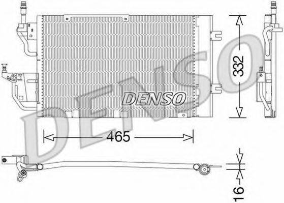 Конденсатор, кондиционер DENSO DCN20037 Конденсатор, кондиционер DENSO DCN20037