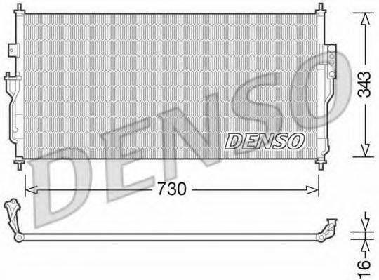 Конденсатор, кондиционер DENSO DCN46006 Конденсатор, кондиционер DENSO DCN46006