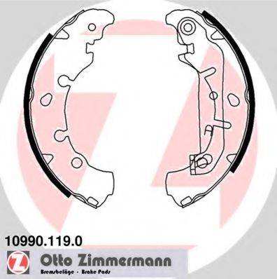 Комплект тормозных колодок ZIMMERMANN 10990.119.0 Комплект тормозных колодок ZIMMERMANN 10990.119.0