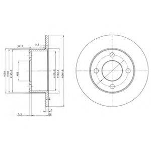 Тормозной диск DELPHI BG2747 Тормозной диск DELPHI BG2747