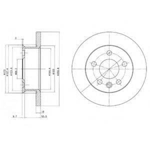 Тормозной диск DELPHI BG2716 Тормозной диск DELPHI BG2716