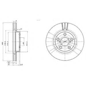 Тормозной диск DELPHI BG3347 Тормозной диск DELPHI BG3347
