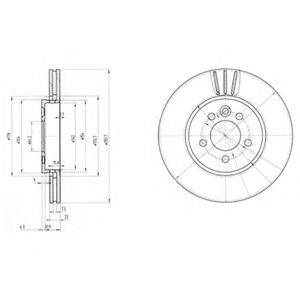 Тормозной диск DELPHI BG3503 Тормозной диск DELPHI BG3503
