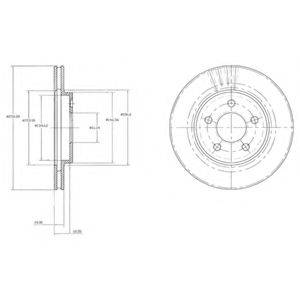 Тормозной диск DELPHI BG3594