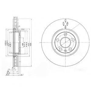 Тормозной диск DELPHI BG3740 Тормозной диск DELPHI BG3740