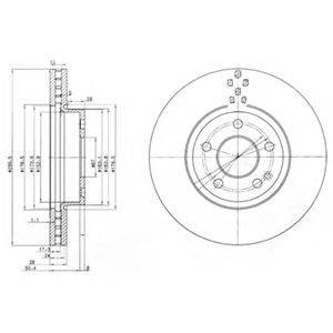 Тормозной диск DELPHI BG3838