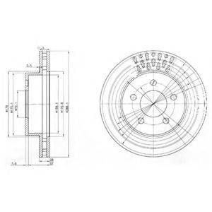 Тормозной диск DELPHI BG3846 Тормозной диск DELPHI BG3846