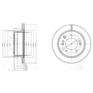 Тормозной диск DELPHI BG3859 Тормозной диск DELPHI BG3859