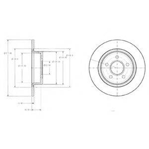 Тормозной диск DELPHI BG3873 Тормозной диск DELPHI BG3873