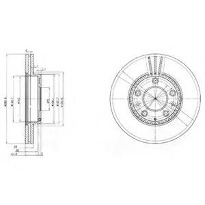 Тормозной диск DELPHI BG3874 Тормозной диск DELPHI BG3874