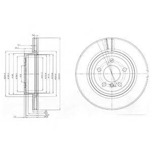Тормозной диск DELPHI BG3938 Тормозной диск DELPHI BG3938
