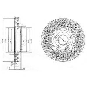 Тормозной диск DELPHI BG3986 Тормозной диск DELPHI BG3986