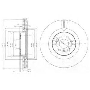 Тормозной диск DELPHI BG9013 Тормозной диск DELPHI BG9013
