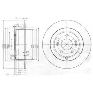 Тормозной диск DELPHI BG4136 Тормозной диск DELPHI BG4136