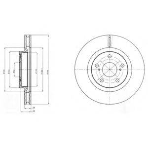 Тормозной диск DELPHI BG4192 Тормозной диск DELPHI BG4192