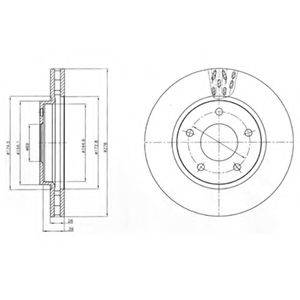 Тормозной диск DELPHI BG4258