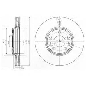 Тормозной диск DELPHI BG4264 Тормозной диск DELPHI BG4264