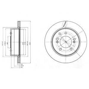 Тормозной диск DELPHI BG4273 Тормозной диск DELPHI BG4273
