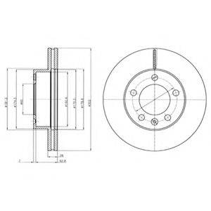 Тормозной диск DELPHI BG4328 Тормозной диск DELPHI BG4328