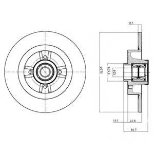 Тормозной диск DELPHI BG9032RS Тормозной диск DELPHI BG9032RS