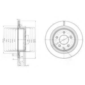 Тормозной диск DELPHI BG3765C Тормозной диск DELPHI BG3765C