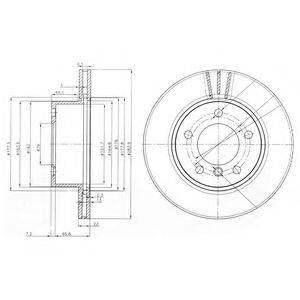 Тормозной диск DELPHI BG3899C