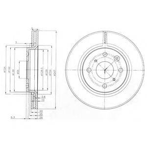 Тормозной диск DELPHI BG3976C
