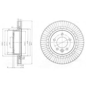 Тормозной диск DELPHI BG9006C Тормозной диск DELPHI BG9006C