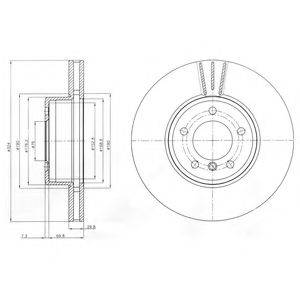 Тормозной диск DELPHI BG9871C Тормозной диск DELPHI BG9871C