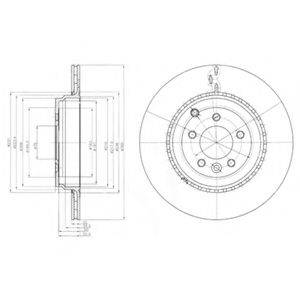 Тормозной диск DELPHI BG9082C Тормозной диск DELPHI BG9082C