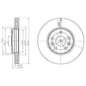 Тормозной диск DELPHI BG4317C