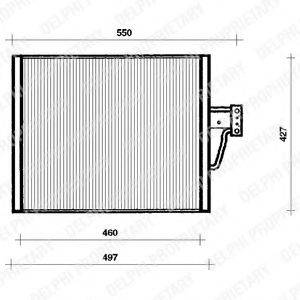 Конденсатор, кондиционер DELPHI TSP0225018 Конденсатор, кондиционер DELPHI TSP0225018