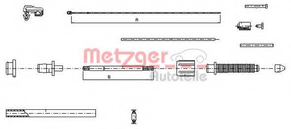 Тросик газа METZGER 10.0382 Тросик газа METZGER 10.0382