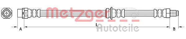 Тормозной шланг METZGER 4110946 Тормозной шланг METZGER 4110946